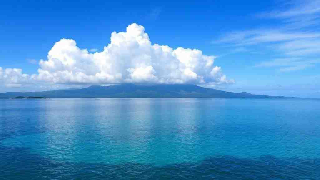 透明度抜群の沖縄の海の画像