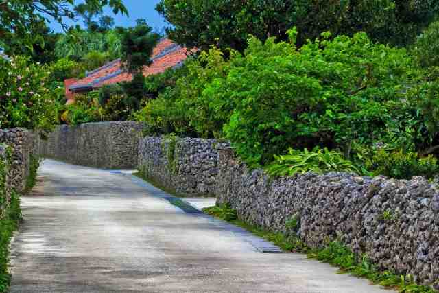 武富島の昔ながらの歩道の画像